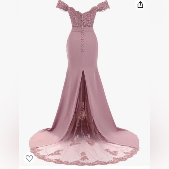 Black Long Cocktail Dress - Picture 4 of 6